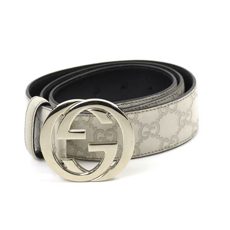 White Gucci Belts for Men 